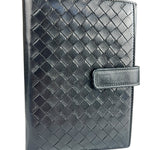 Bottega Veneta Intercciato Black Passport Holder