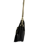 Gucci Black Leather Marrakech Evening Shoulder Bag