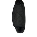 Chanel Black Quilted Satin/Leather Trim Chain Shoulder Bag 1989