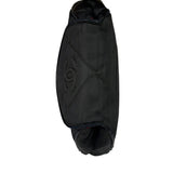 Chanel Black Quilted Satin/Leather Trim Chain Shoulder Bag 1989