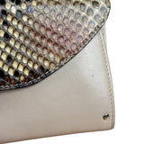 Salvatore Ferragamo Multi-Toned Leather Python Gancini Continental Wallet
