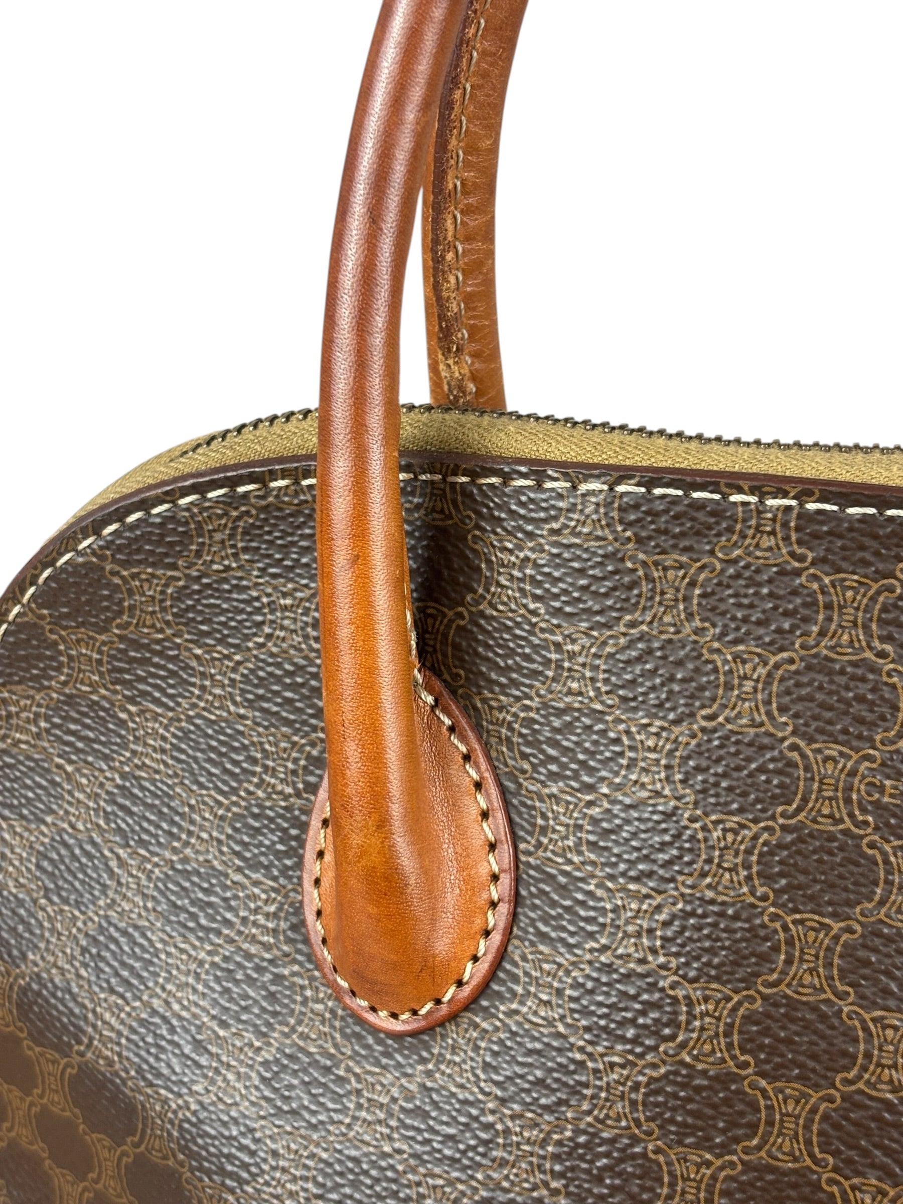 Celine Vintage Macadam Top Handle Bag
