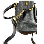 Balenciaga Grey Lambskin Motocross City Two-Way Bag
