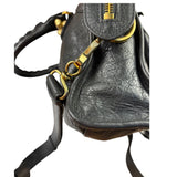 Balenciaga Grey Lambskin Motocross City Two-Way Bag