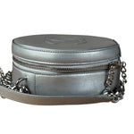 Chanel Silver CC Round as Earth Chain 2Way Bag (Authentic Limited Edition Sample)