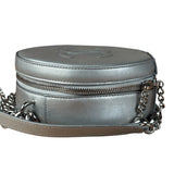 Chanel Silver CC Round as Earth Chain 2Way Bag (Authentic Limited Edition Sample)