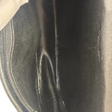 Christian Dior Vintage Black Leather Rounded Flap Bag