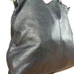 Balenciaga Vintage Black Leather Classic Square Zip Shoulder Tote Bag
