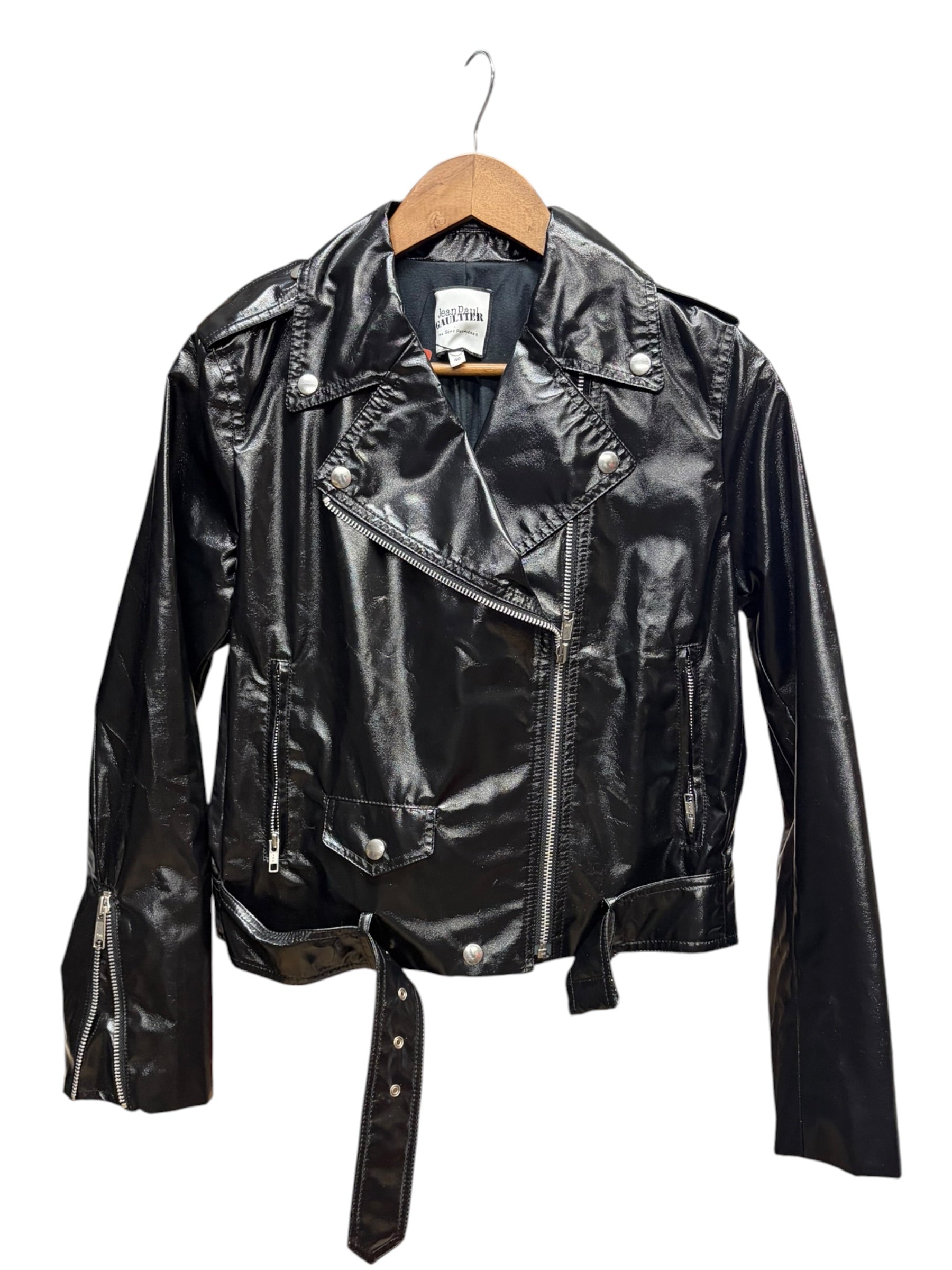 Jean Paul Gaultier Glossy Black Sept Premieres Jacket