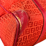 Fendi FF Vintage Boston Bag Red