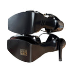 Saint Laurent Tribute Patent Leather Black Heels