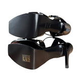 Saint Laurent Tribute Patent Leather Black Heels