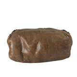 Balenciaga Brown Lambskin Day Moto Hobo Bag
