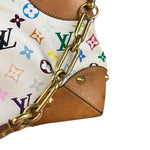 Louis Vuitton White Murakami Judy MM 2Way