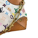 Louis Vuitton White Murakami Judy MM 2Way