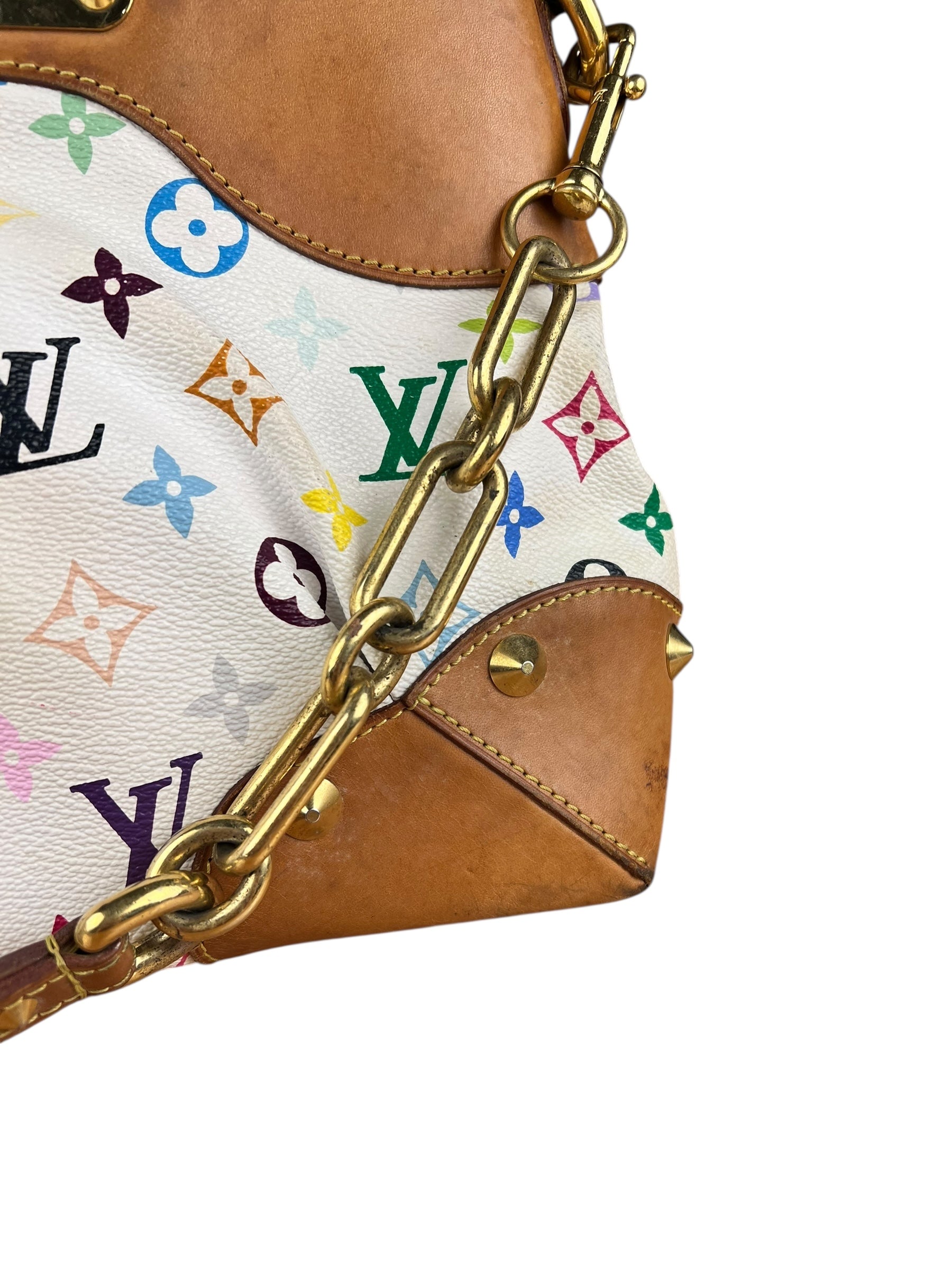 Louis Vuitton White Murakami Judy MM 2Way