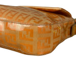 Fendi Vintage Orange Zucca Mamma FF Monogram Baguette