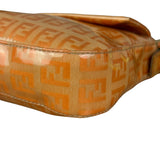 Fendi Vintage Orange Zucca Mamma FF Monogram Baguette