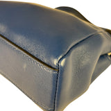 Fendi Navy Leather Peekaboo Micro Two-Way Bag