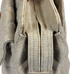 Chanel Vintage Beige Quilted Denim  Tortoise Tote 1996