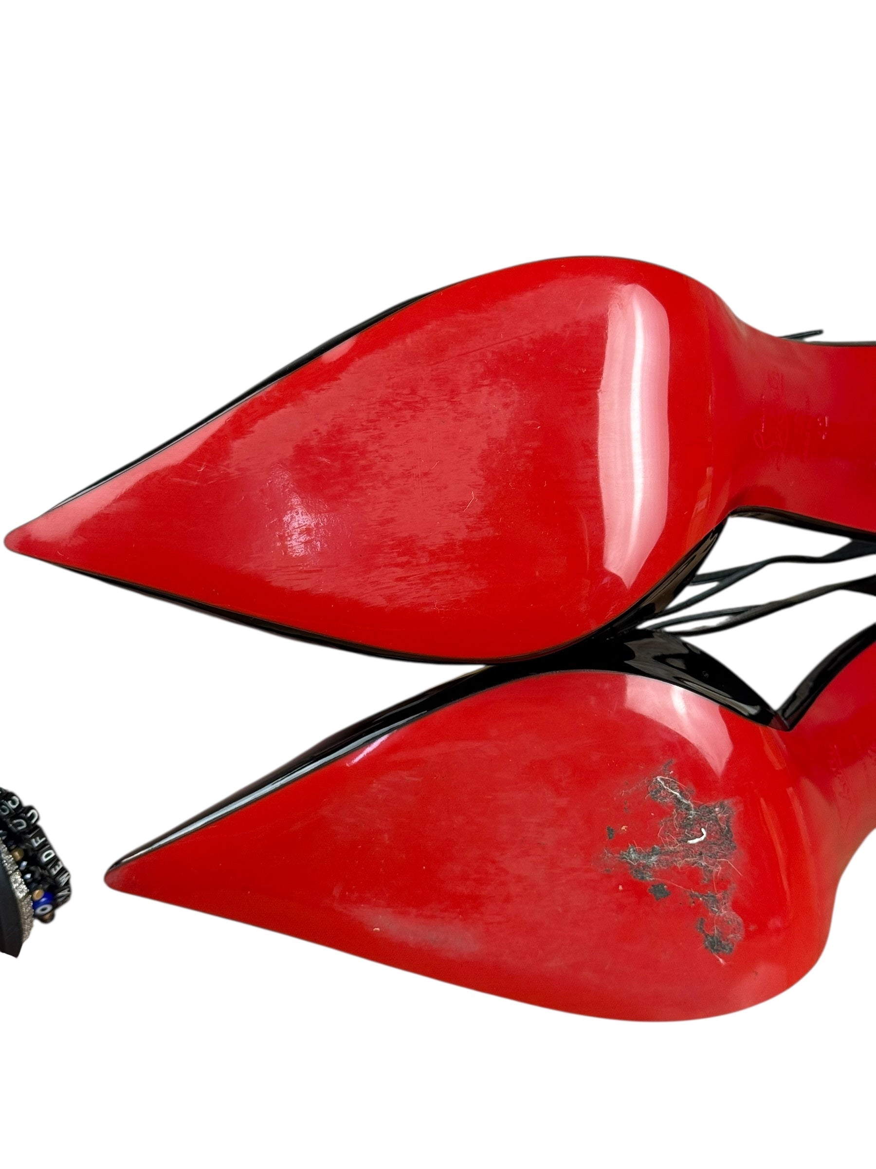 Christian Louboutin Black Miss Z Strap