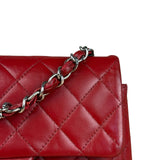 Chanel Red Quilted Leather Classic Mini Flap Bag 2012