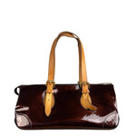 Louis Vuitton Burgundy Monogram Vernis Rosewood Avenue Handbag