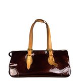 Louis Vuitton Burgundy Monogram Vernis Rosewood Avenue Handbag