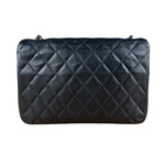 Chanel Black Quilted Half Moon Flap Bag 1990