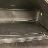 Chanel Black Patent Quilted Leather Classic Flap Bag 2009