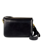 Celine Vintage Black Leather Shoulder Bag