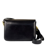 Celine Vintage Black Leather Shoulder Bag