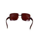 Chanel Vintage Rimless Rectangular Sunglasses 4002