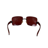 Chanel Vintage Rimless Rectangular Sunglasses 4002