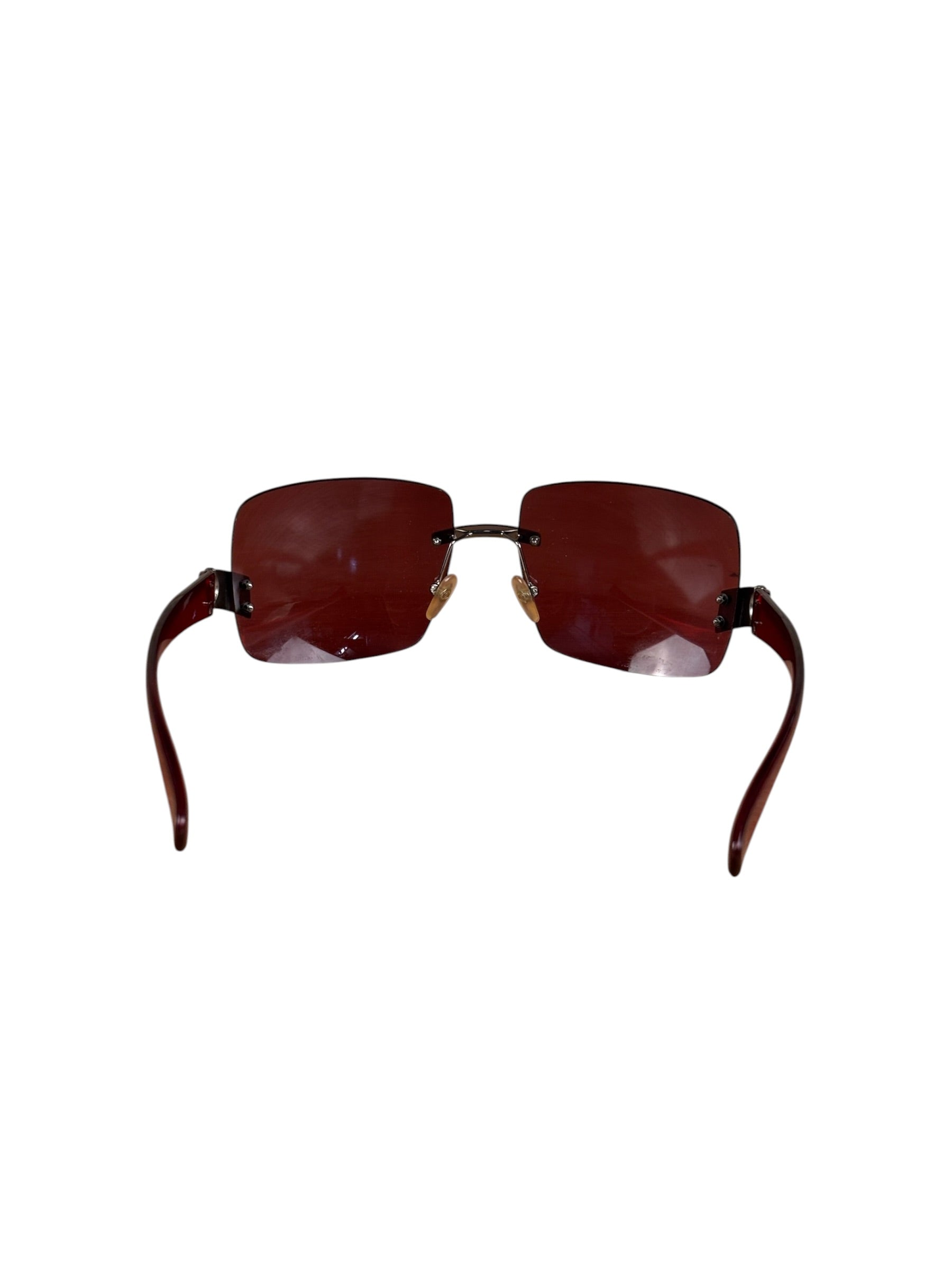 Chanel Vintage Rimless Rectangular Sunglasses 4002