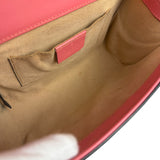Gucci GG Pink Embossed Leather Small Padlock Chain Bag