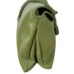 Bottega Veneta Baby Liberta Green Leather Shoulder Bag