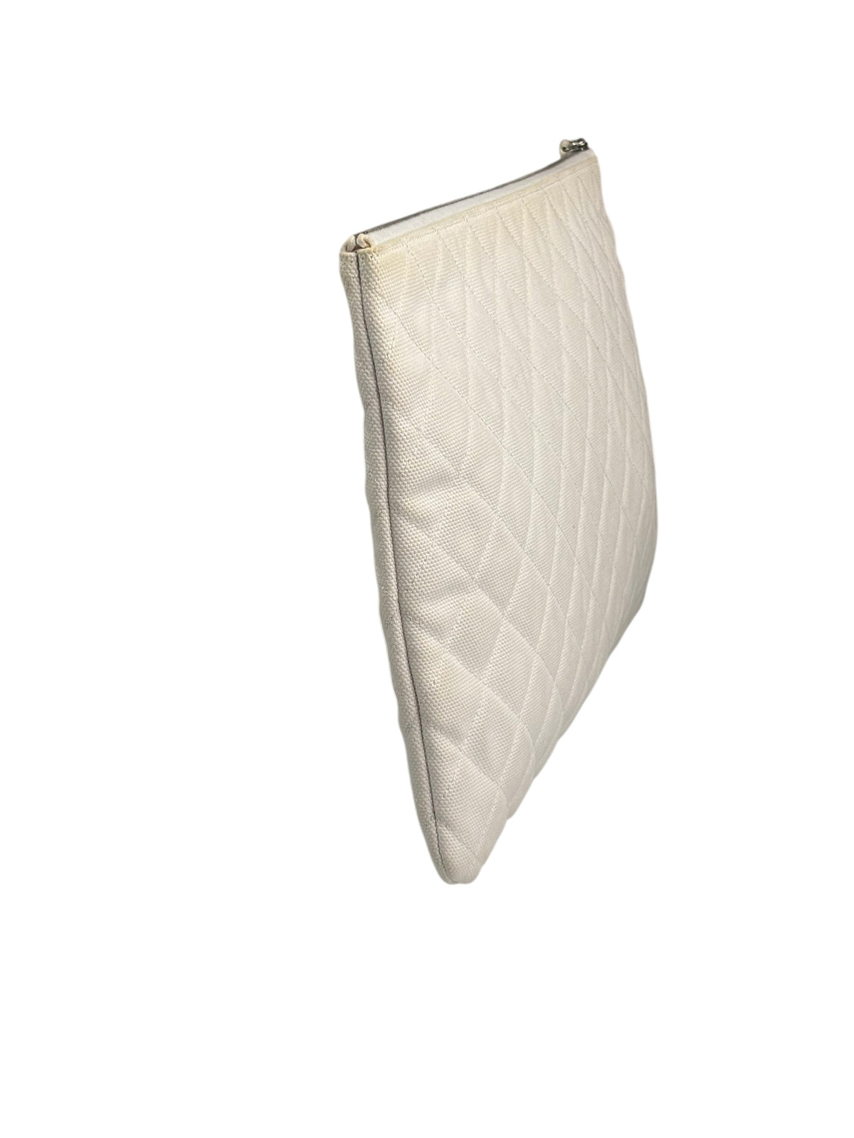 Chanel White Cloth Caviar Quilted Viva Coco Cuba Libre O-Case 2016