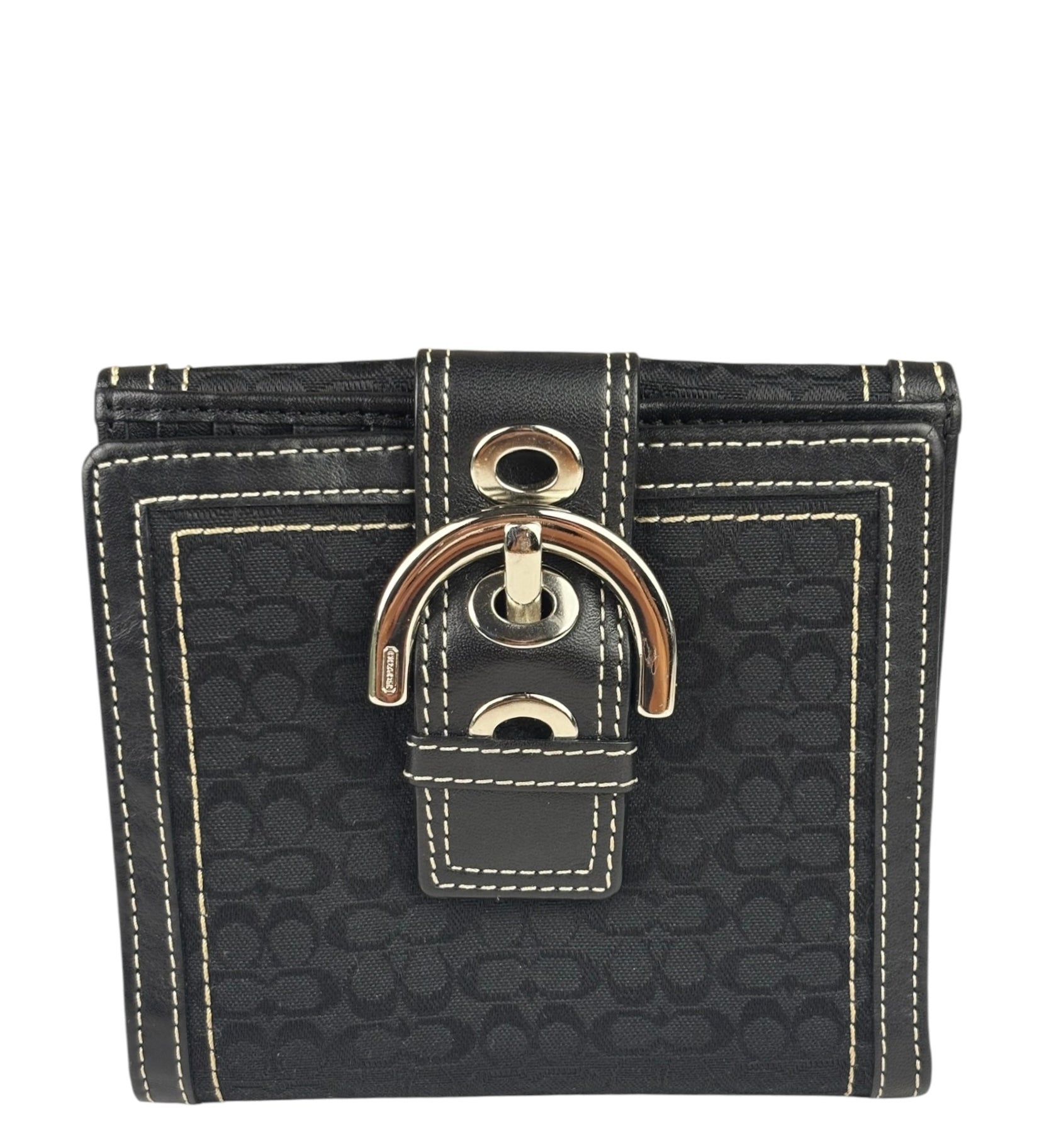 Coach Vintage Signature Compact Wallet