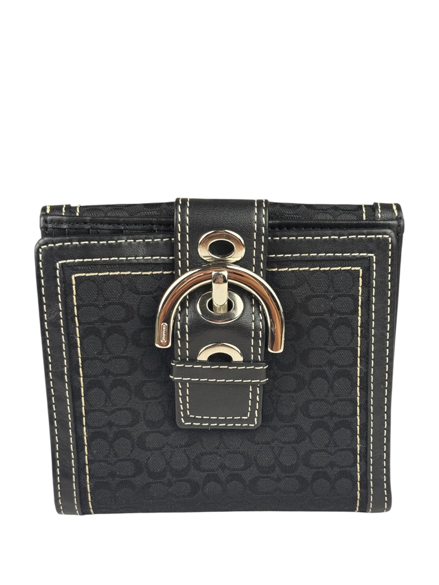 Coach Vintage Signature Compact Wallet