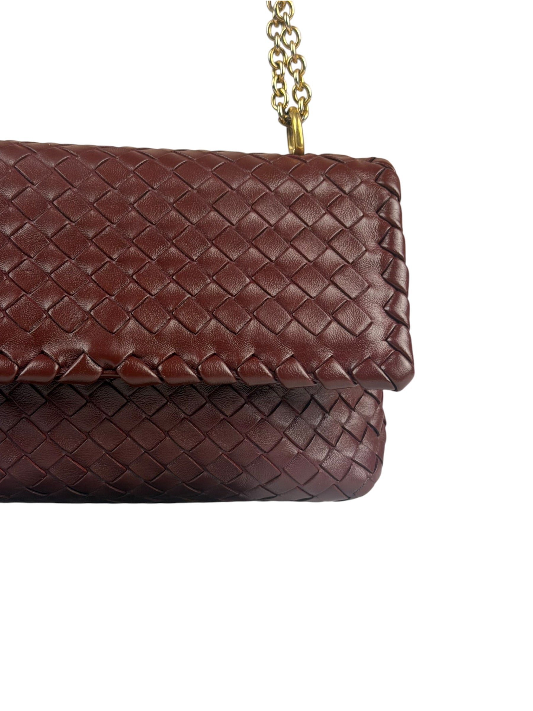 Bottega Veneta Vintage Burgundy Olimpia Shoulder Bag