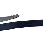 Louis Vuitton Reversible Blue/Grey Leather Logo Belt