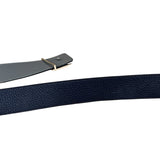 Louis Vuitton Reversible Blue/Grey Leather Logo Belt