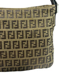 Fendi Vintage Brown Zucca Shoulder Bag