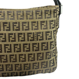 Fendi Vintage Brown Zucca Shoulder Bag