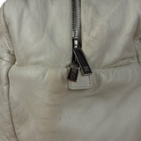 Chanel Coco Cocoon Ivory Puff Leather Boston Handbag 2009
