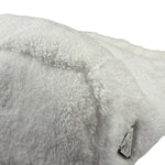 Prada White Terry Cloth Spugna Tote Bag