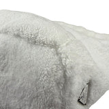 Prada White Terry Cloth Spugna Tote Bag