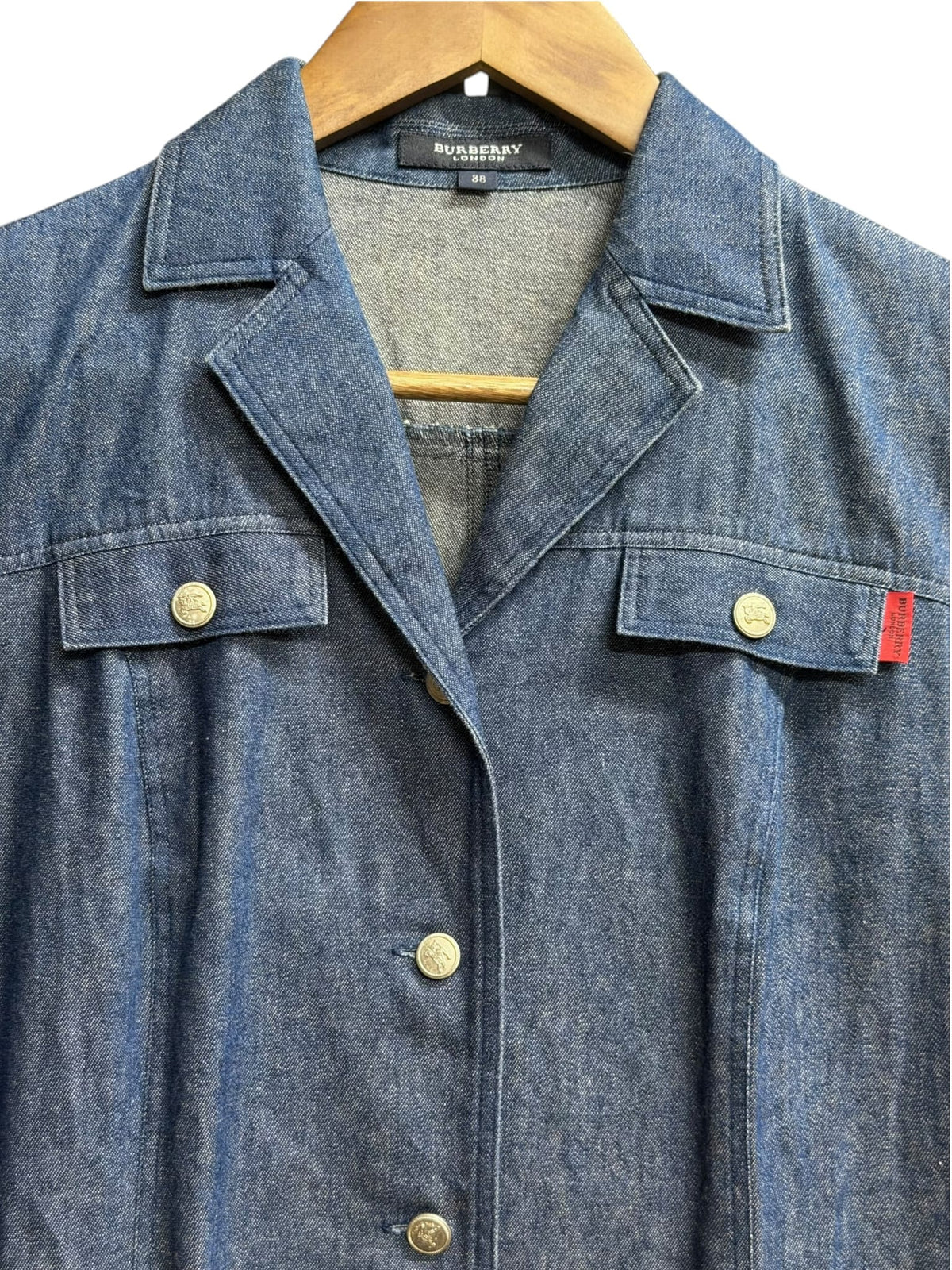 Burberry London Blue Denim Short-Sleeve Shirt Dress