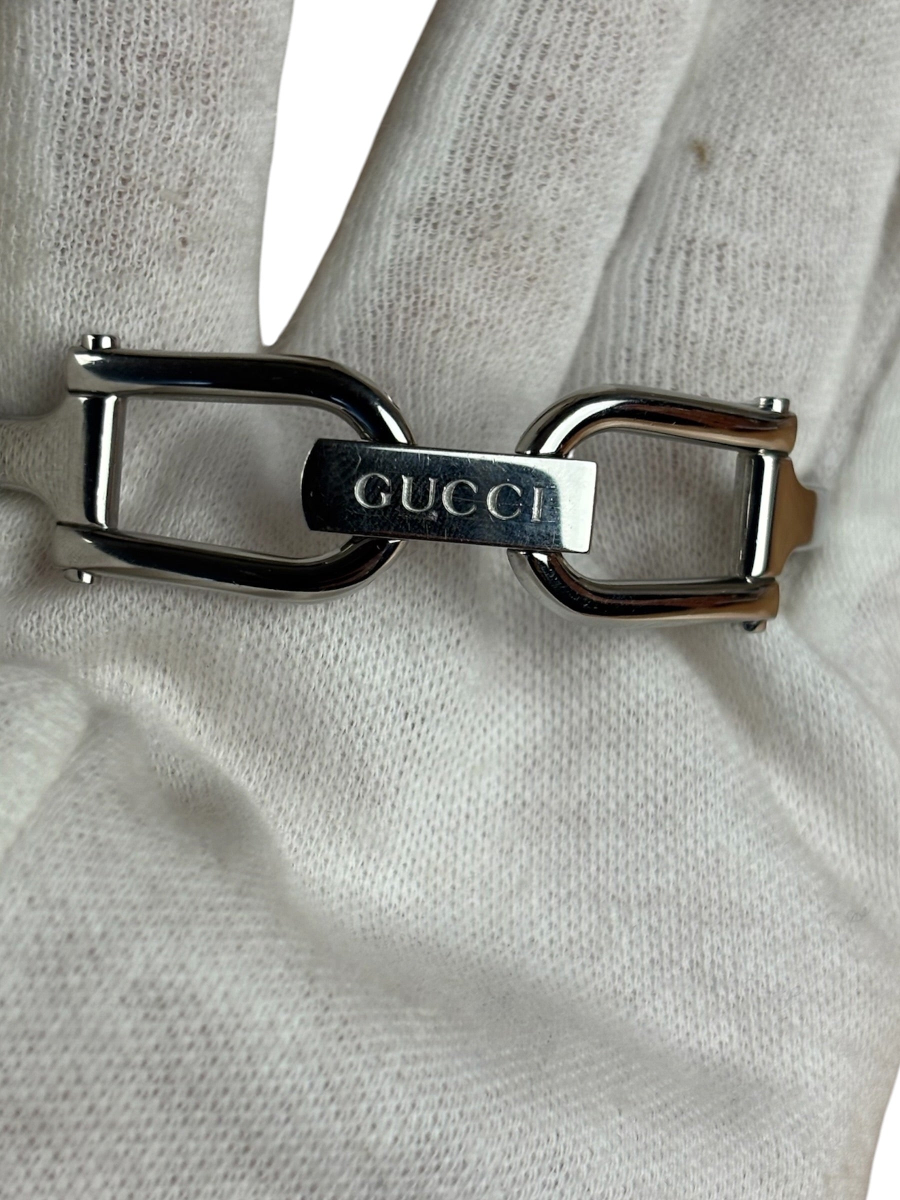 Gucci Vintage Black Dial Bangle Watch 1500L